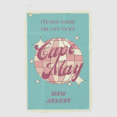 Serviette De Golf Cape May City New Jersey USA golfer (Devant)
