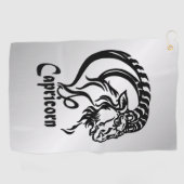 Serviette De Golf Capricorne Zodiaque de chèvre de mer (Horizontal)