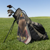 Serviette De Golf "Capybara à la Secourt : Pompier Extraordinair (Vert)