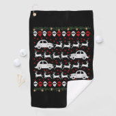 Serviette De Golf Car Christmas (En situation)