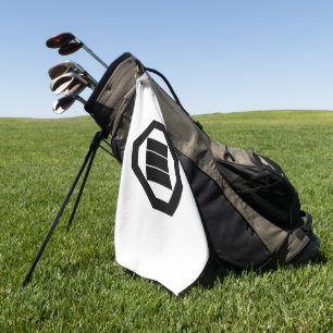 Serviette De Golf Caractères Kanji pour trois sur le plateau
