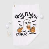Serviette De Golf Cardiac Crew Funny Boo-Ghost Citrouille (En situation)