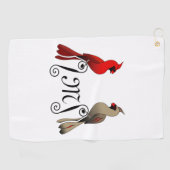 Serviette De Golf Cardinal du Nord SongBird (Horizontal)