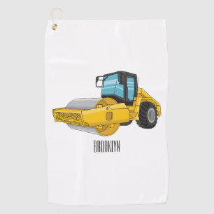 Serviette De Golf Caricature à rouleaux de route