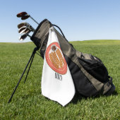 Serviette De Golf Caricature de Churro (Vert)