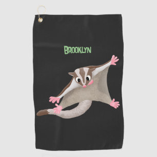 Serviette De Golf Caricature de planeur de sucre joyeux