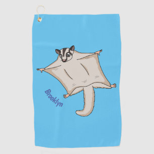 Serviette De Golf Caricature de planeur de sucre volant mignon