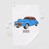 Serviette De Golf Caricature de voiture classique 1948 (En situation)