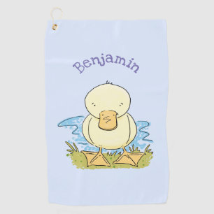 Serviette De Golf Caricature jaune mignon pour canard bébé