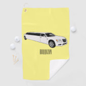 Serviette De Golf Caricature limousine (En situation)