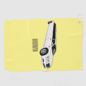 Serviette De Golf Caricature limousine (Horizontal)