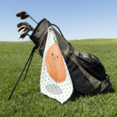Serviette De Golf Caricature vert oignon brun joli (Vert)