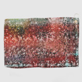 Serviette De Golf Carreau rouge taché de peinture aérosol (Horizontal)