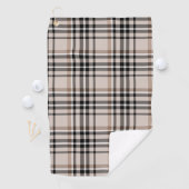 Serviette De Golf Carreaux Beige (En situation)