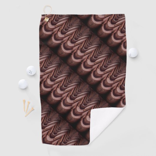 Serviette De Golf Carreaux de toit rustiques avec perspective unique (En situation)