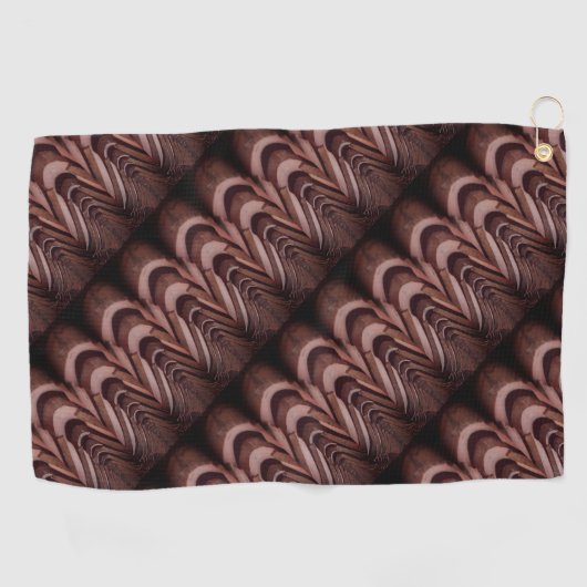 Serviette De Golf Carreaux de toit rustiques avec perspective unique (Horizontal)