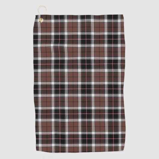 Serviette De Golf Carreaux Marron (Devant)