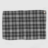 Serviette De Golf Carreaux noirs (Horizontal)