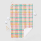 Serviette De Golf Carreaux Vichy Multicolores (En situation)