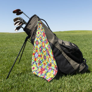 Serviette De Golf Carrelage méditerranéen, Carreaux d'encre d'alcool