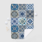 Serviette De Golf Carrelage méditerranéen, Portugais, Azulejo, Majol (En situation)