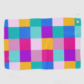 Serviette De Golf Carrés du printemps de Pâques (Horizontal)
