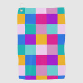 Serviette De Golf Carrés du printemps de Pâques (Devant)