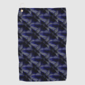 Serviette De Golf Carrés rayés avec la perception de... (Devant)