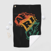 Serviette De Golf Carte Afrique (En situation)