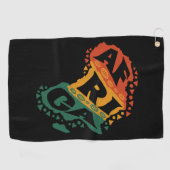 Serviette De Golf Carte Afrique (Horizontal)