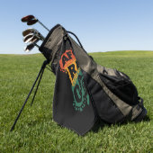 Serviette De Golf Carte Afrique (Vert)