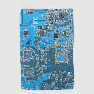 Serviette De Golf Carte circuit bleu circuit imprimé à circuit impri