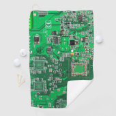 Serviette De Golf Carte circuit imprimé circuit vert PCB (En situation)