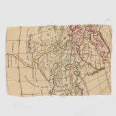 Serviette De Golf Carte classique du monde (Horizontal)