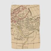 Serviette De Golf Carte classique du monde (Devant)