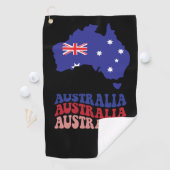 Serviette De Golf Carte de l'Australie (En situation)