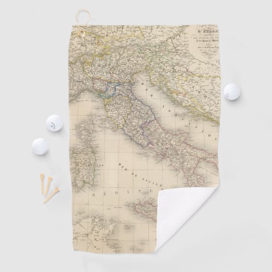 Serviette De Golf Carte de l'Italie (En situation)