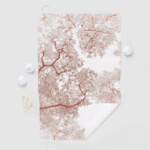 Serviette De Golf Carte des arbres 2 (En situation)