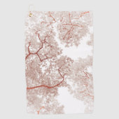 Serviette De Golf Carte des arbres 2 (Devant)