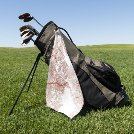 Serviette De Golf Carte des arbres 2 (Vert)