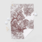 Serviette De Golf Carte des arbres 4 (En situation)