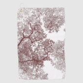 Serviette De Golf Carte des arbres 4 (Devant)