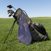 Serviette De Golf Carte du monde céleste violet Dark Academia (Vert)