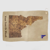 Serviette De Golf Carte Idaho Spud (Horizontal)