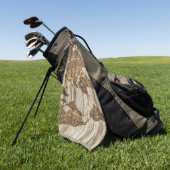 Serviette De Golf Carte marron du monde imprimée (Vert)