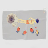 Serviette De Golf Carte postale (Horizontal)
