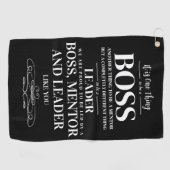 Serviette De Golf Carte semaine d'appréciation du patron (Horizontal)