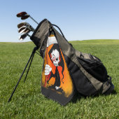 Serviette De Golf Carton de la Faucheuse (Vert)