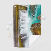 Serviette De Golf Cascade de Godafoss, Islande (En situation)
