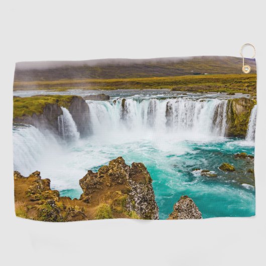 Serviette De Golf Cascade de Godafoss, Islande (Horizontal)